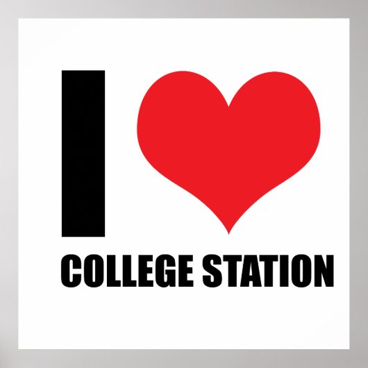 Ik hou van College Station Poster (Voorkant)