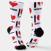 Ik hou van College Station Sokken (Gebogen)