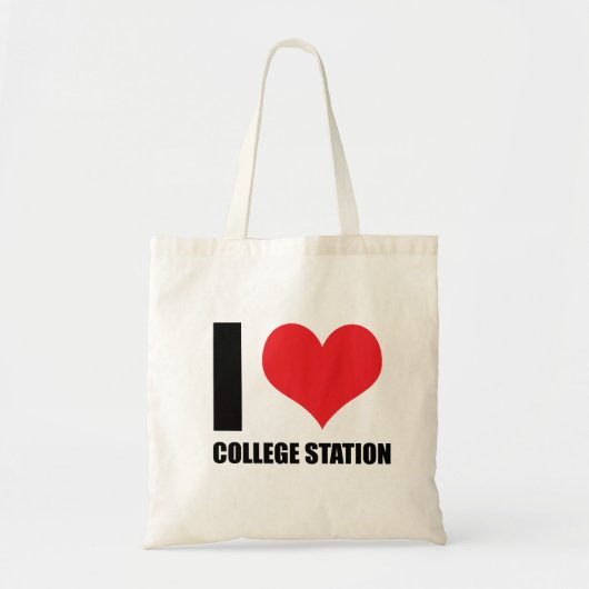 Ik hou van College Station Tote Bag (Voorkant)