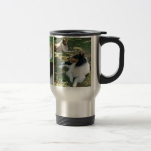 Ik hou van collies reizen mok w / pics x5