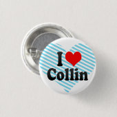 Ik hou van Collin Ronde Button 3,2 Cm (Voorkant /achterkant)