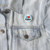 Ik hou van Collin Ronde Button 3,2 Cm (In situ)