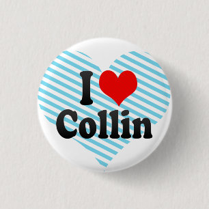 Ik hou van Collin Ronde Button 3,2 Cm