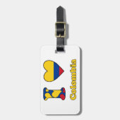 Ik hou van Colombia Bagagelabel (Voorkant verticaal)