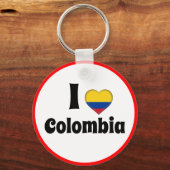 Ik hou van Colombia en het Colombiaanse hart - rei Sleutelhanger (Voorkant)