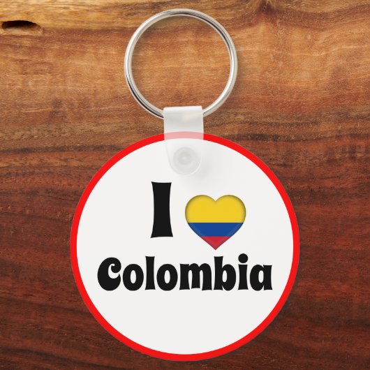 Ik hou van Colombia en het Colombiaanse hart - rei Sleutelhanger (Voorkant)