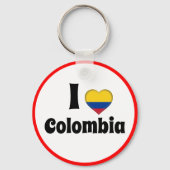 Ik hou van Colombia en het Colombiaanse hart - rei Sleutelhanger (Achterkant)