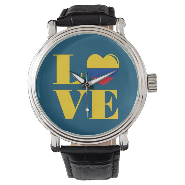 Ik hou van Colombia Horloge (Voorkant)