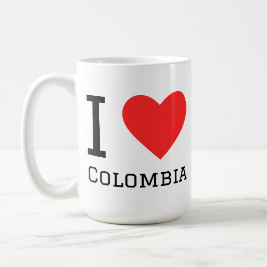 Ik hou van Colombia  Koffiemok (Links)