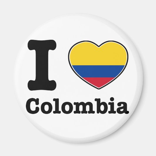 Ik hou van Colombia Magneet (Voorkant)