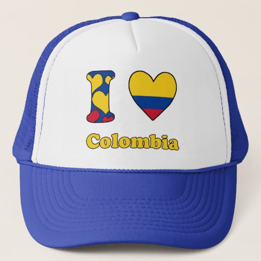 Ik hou van Colombia Trucker Pet (Voorkant)