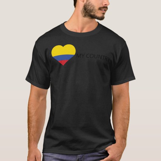 Ik hou van Colombia vintage T-shirt (Voorkant)