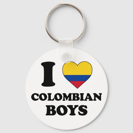 Ik hou van Colombiaanse jongens Sleutelhanger (Voorkant)