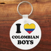 Ik hou van Colombiaanse jongens Sleutelhanger (Voorkant)