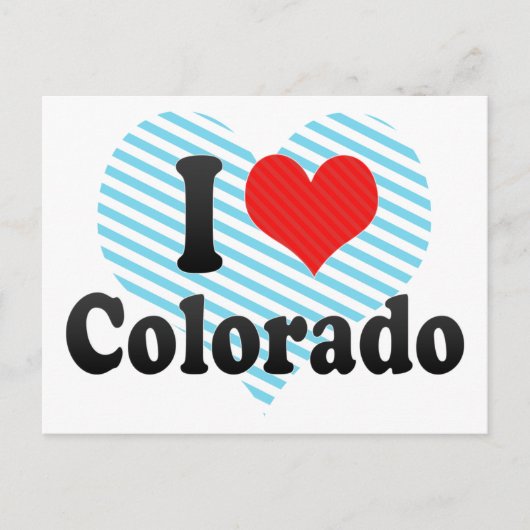 Ik hou van Colorado Briefkaart (Voorkant)