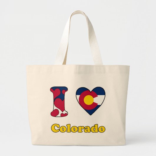 Ik hou van Colorado Grote Tote Bag (Voorkant)
