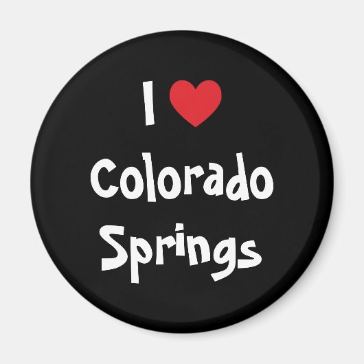 Ik hou van Colorado Springs Magneet (Voorkant)