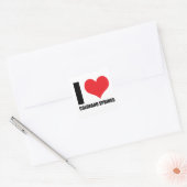 Ik hou van Colorado Springs Vierkante Sticker (Envelop)
