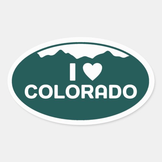 Ik hou van Colorado Sticker (Voorkant)