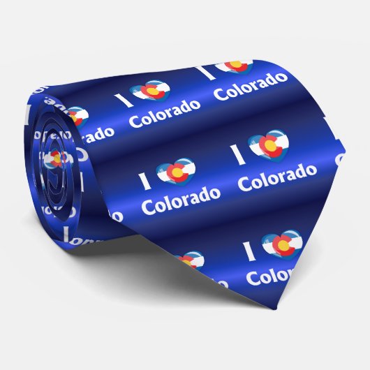 Ik hou van Colorado Stropdas (Opgerold)