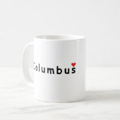 Ik hou van Columbus Koffiemok (Voorkant links)