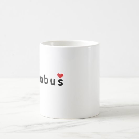 Ik hou van Columbus Koffiemok (Center)