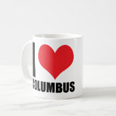 Ik hou van Columbus Koffiemok (Voorkant links)