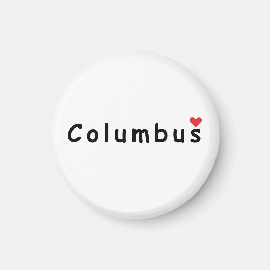 Ik hou van Columbus Magneet (Voorkant)
