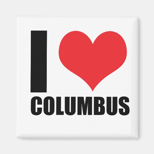 Ik hou van Columbus Magneet (Voorkant)