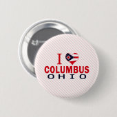 Ik hou van Columbus, Ohio Ronde Button 5,7 Cm (Voorkant /achterkant)