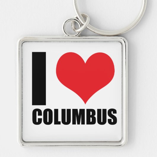 Ik hou van Columbus Sleutelhanger (Voorkant)