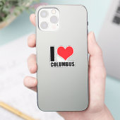 Ik hou van Columbus Sticker (Telefoon)