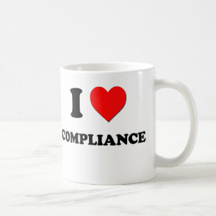 Ik hou van compliance koffiemok