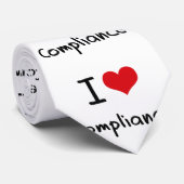 Ik hou van compliance stropdas (Opgerold)