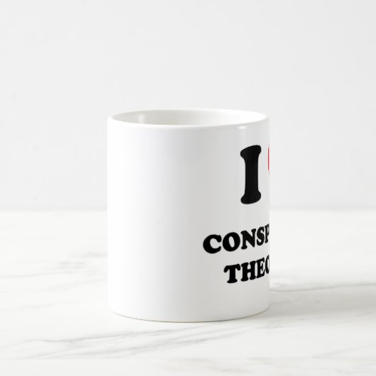 Ik hou van complottheorieën koffiemok (Center)
