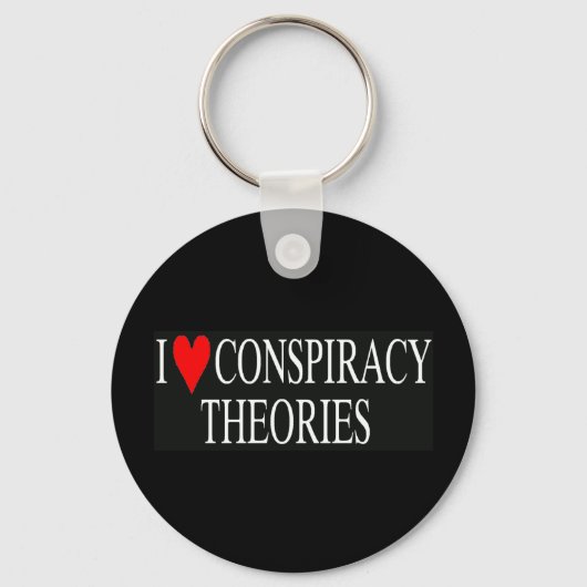 Ik hou van complottheorieën sleutelhanger (Voorkant)