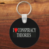 Ik hou van complottheorieën sleutelhanger (Voorkant)