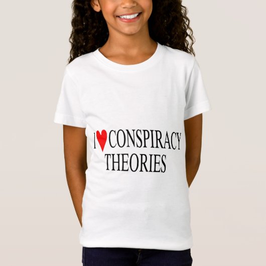 Ik hou van complottheorieën t-shirt (Voorkant)