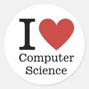Ik hou ❤️ van Computer Science STICKER