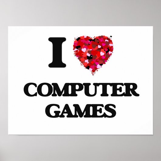 Ik hou van computergames poster (Voorkant)