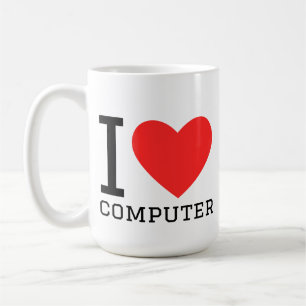 Ik hou van computers koffiemok