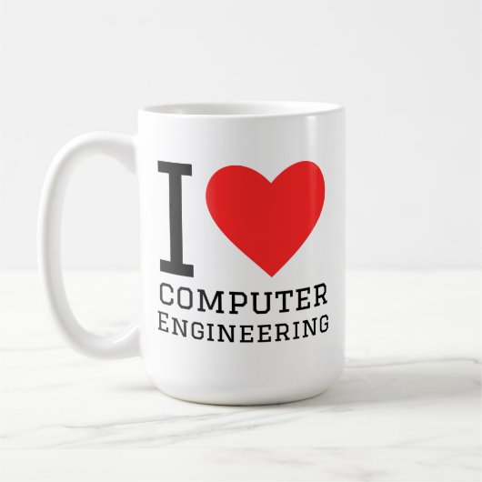 Ik hou van computertechniek koffiemok (Links)