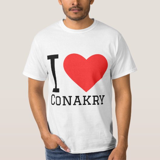 Ik hou van conakry t-shirt (Voorkant)