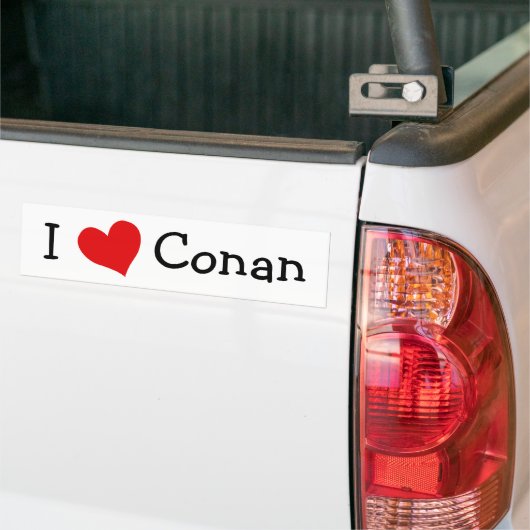 Ik hou van Conan Bumpersticker (Op Truck)