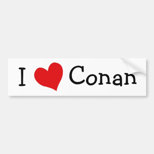 Ik hou van Conan Bumpersticker (Voorkant)