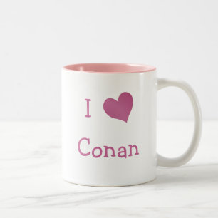 Ik hou van Conan Tweekleurige Koffiemok