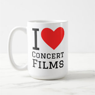 Ik hou van concertfilms koffiemok
