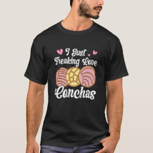 Ik hou van Conchas Pan Dulce Latina Mexicaanse Vro T-shirt