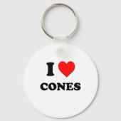 Ik hou van Cones Sleutelhanger (Voorkant)