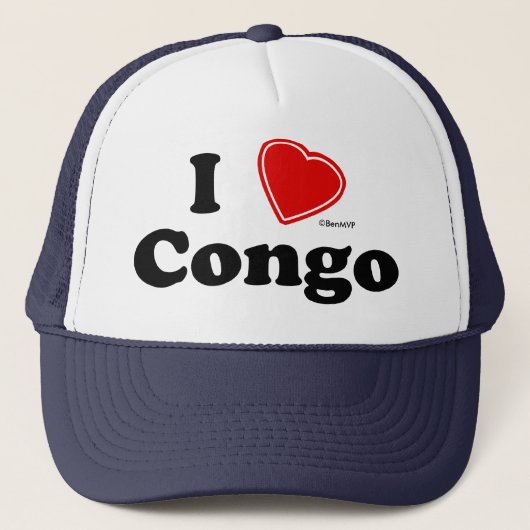 Ik hou van Congo Trucker Pet (Voorkant)